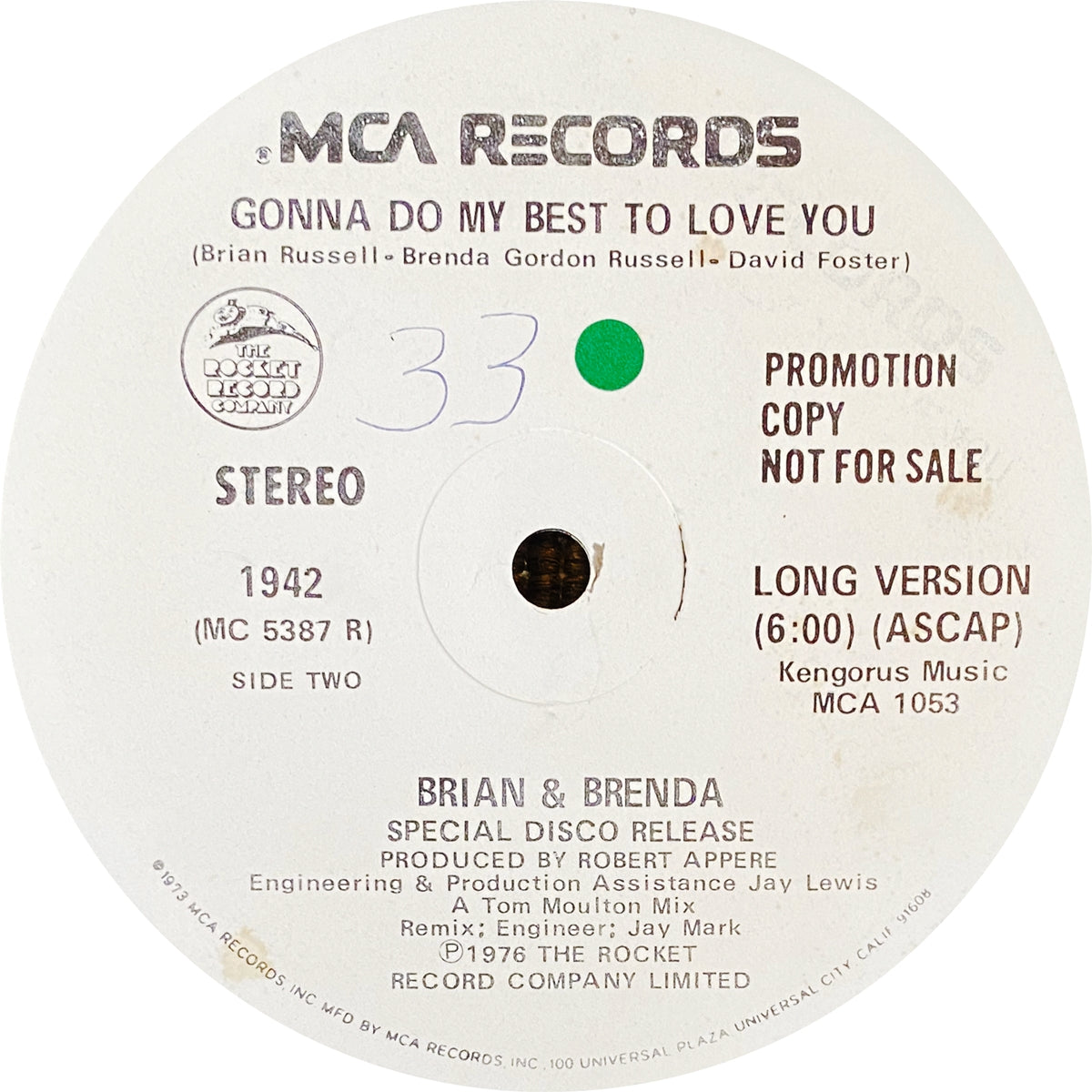 BRIAN & BRENDA / GONNA DO MY BEST TO LOVE YOU