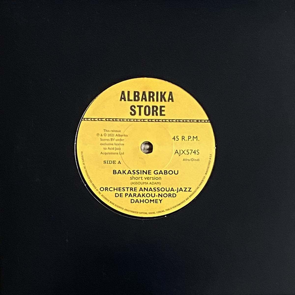 ORCHESTRE ANASSOUA-JAZZ DE PARAKOU-NORD DAHOMEY / BAKASSINE GABOU - MOUMOUNI BASSINA BOROU FO