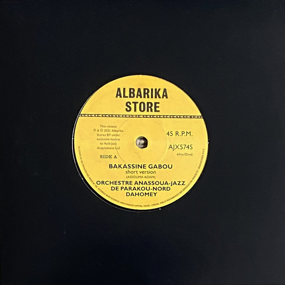 ORCHESTRE ANASSOUA-JAZZ DE PARAKOU-NORD DAHOMEY / BAKASSINE GABOU - MOUMOUNI BASSINA BOROU FO