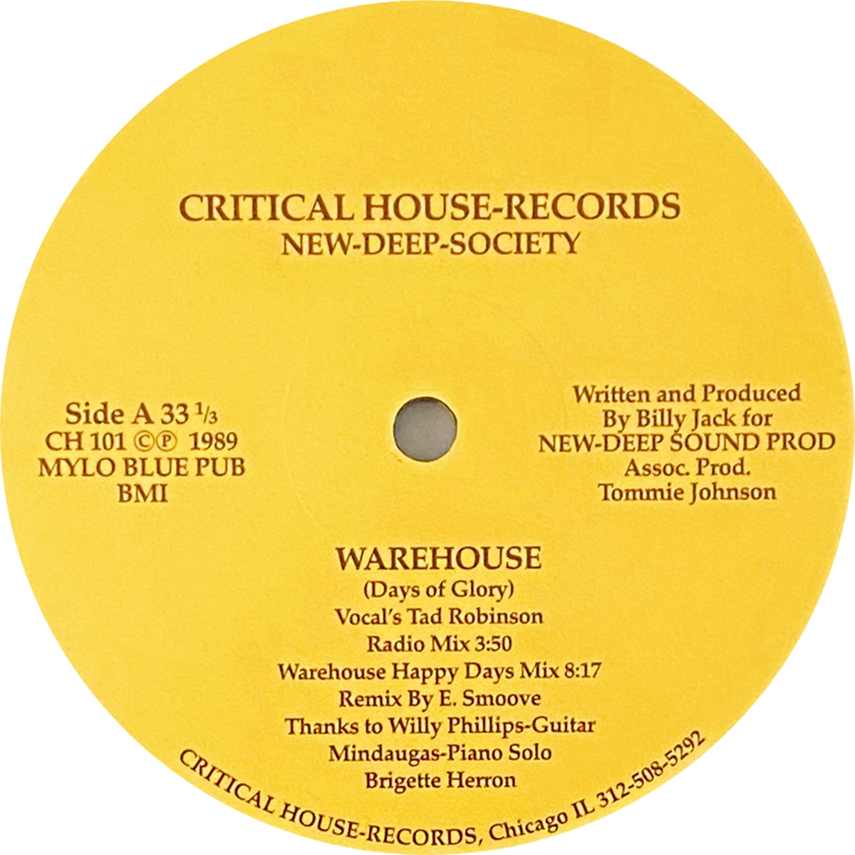NEW-DEEP-SOCIETY / WAREHOUSE (DAYS OF GLORY)