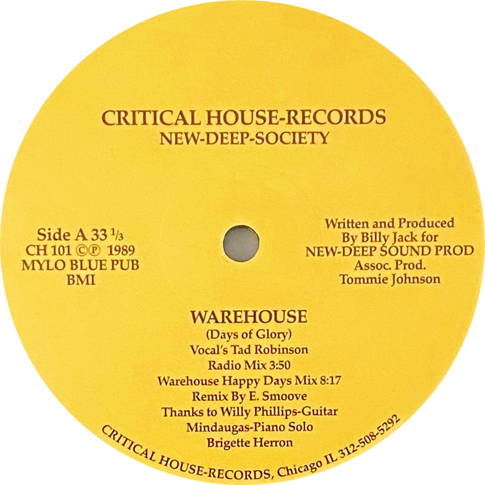 NEW-DEEP-SOCIETY / WAREHOUSE (DAYS OF GLORY)