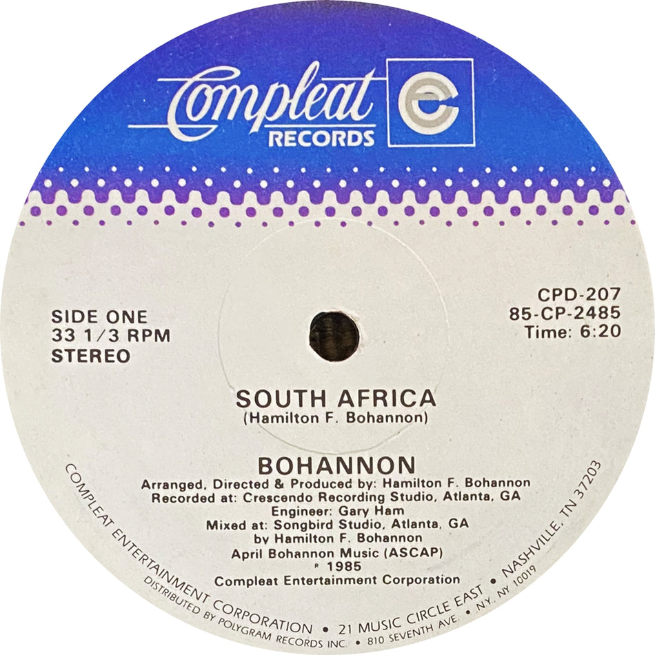 BOHANNON / SOUTH AFRICA