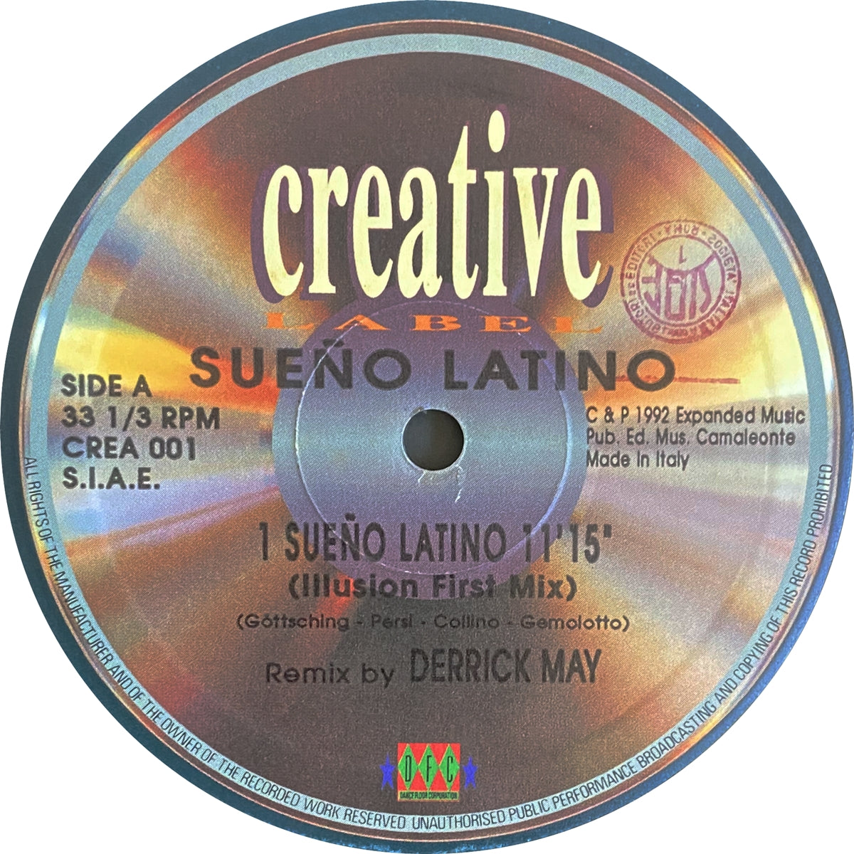 SUENO LATINO / SUENO LATINO (REMIX BY DERRICK MAY)