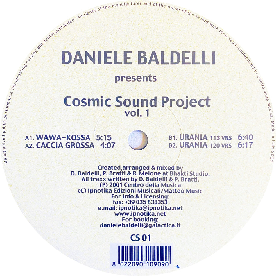 DANIELE BALDELLI / COSMIC SOUND PROJECT VOL.1