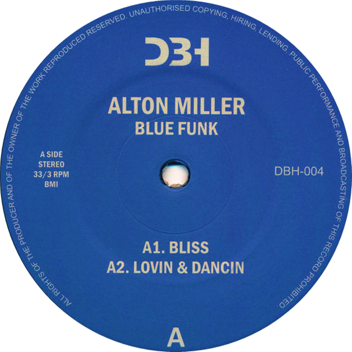 ALTON MILLER / BLUE FUNK
