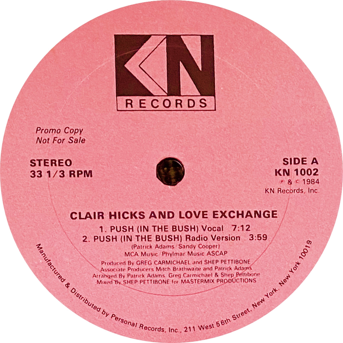 CLAIR HICKS AND LOVE EXCHANGE / PUSH (IN THE BUSH)
