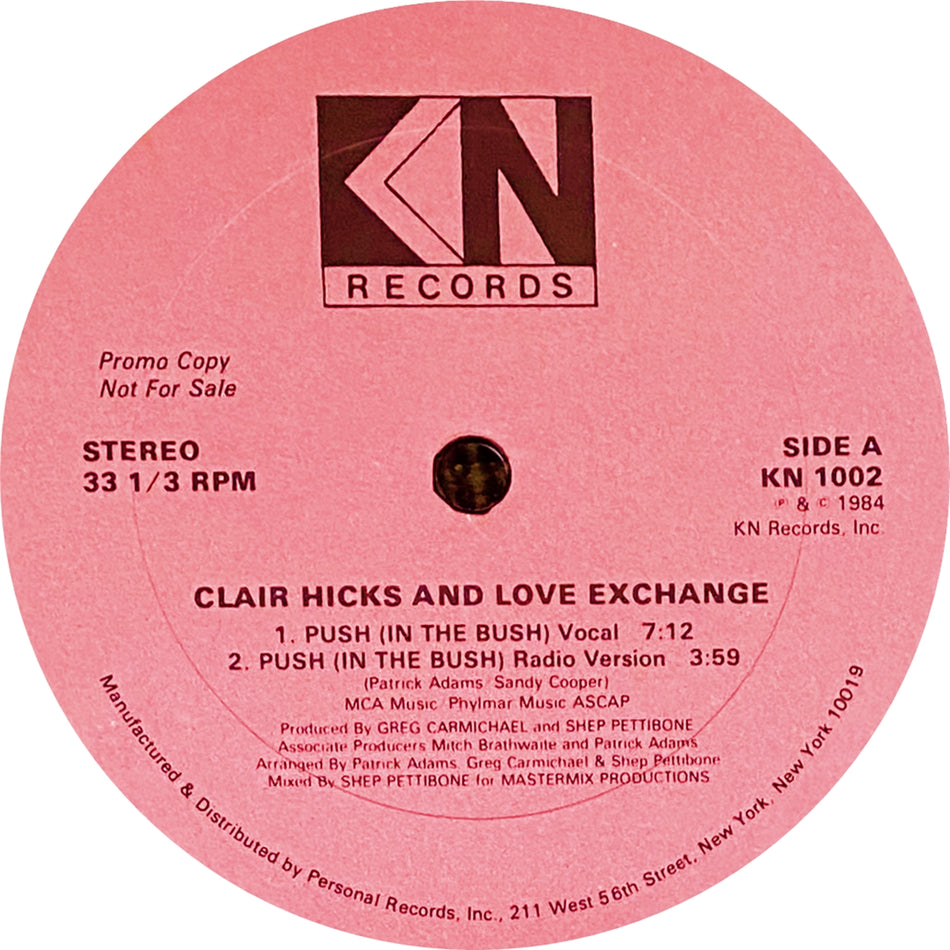 CLAIR HICKS AND LOVE EXCHANGE / PUSH (IN THE BUSH)