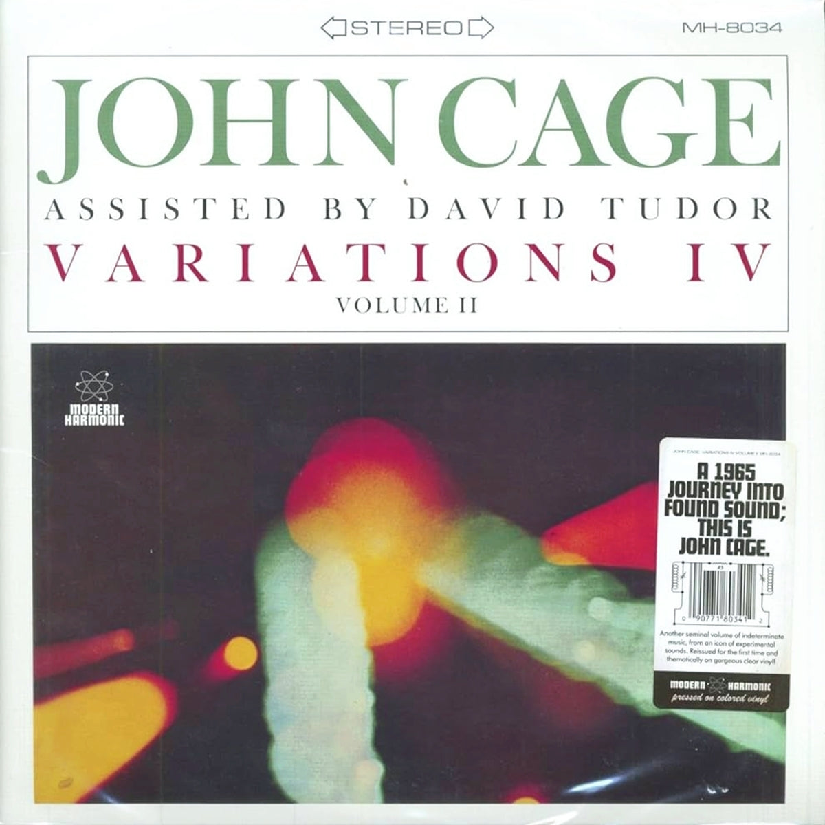 JOHN CAGE ASSISTED BY DAVID TUDOR / VARIATIONS IV VOLUME II