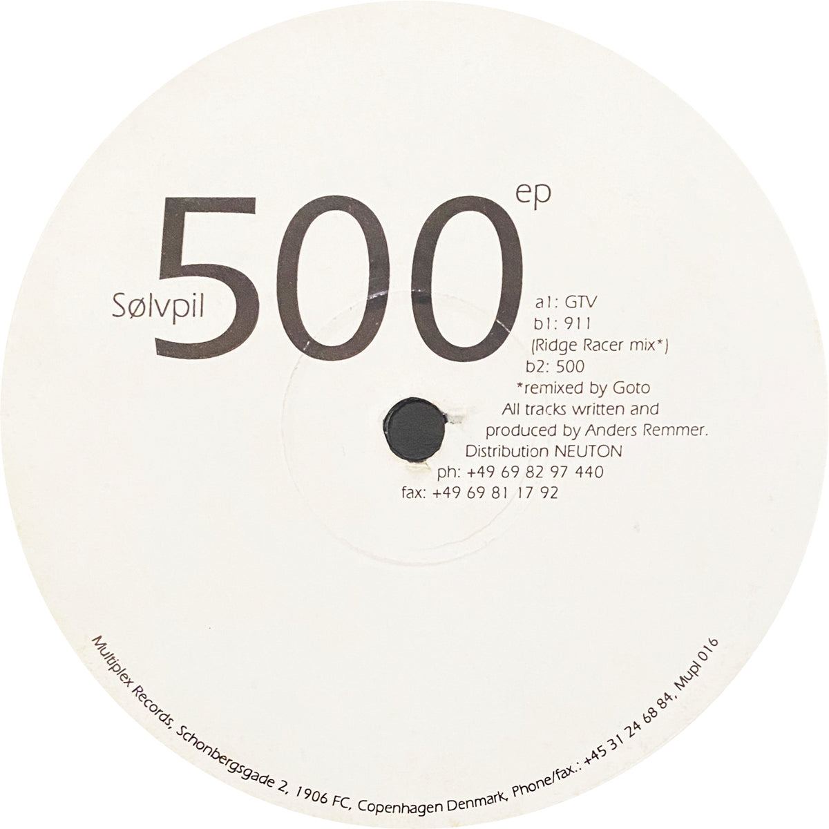 SØLVPIL / 500 EP