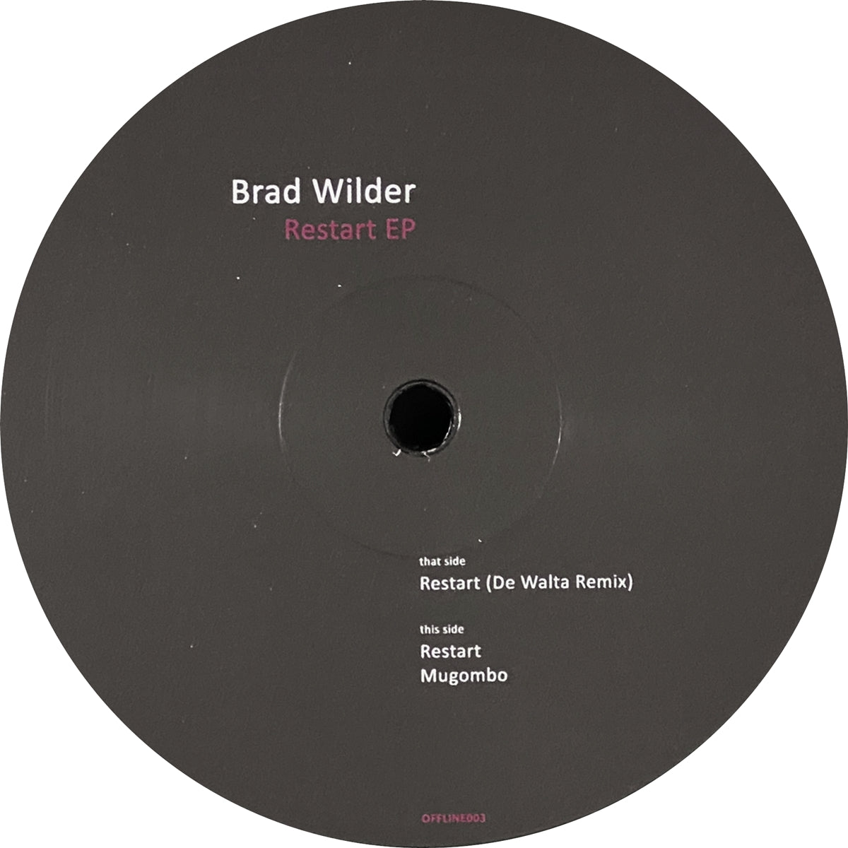 BRAD WILDER / RESTART EP