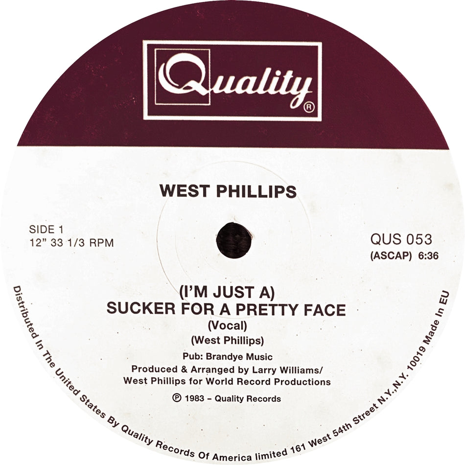 WEST PHILLIPS / IM JUST A SUCKER FOR A PRETTY FACE