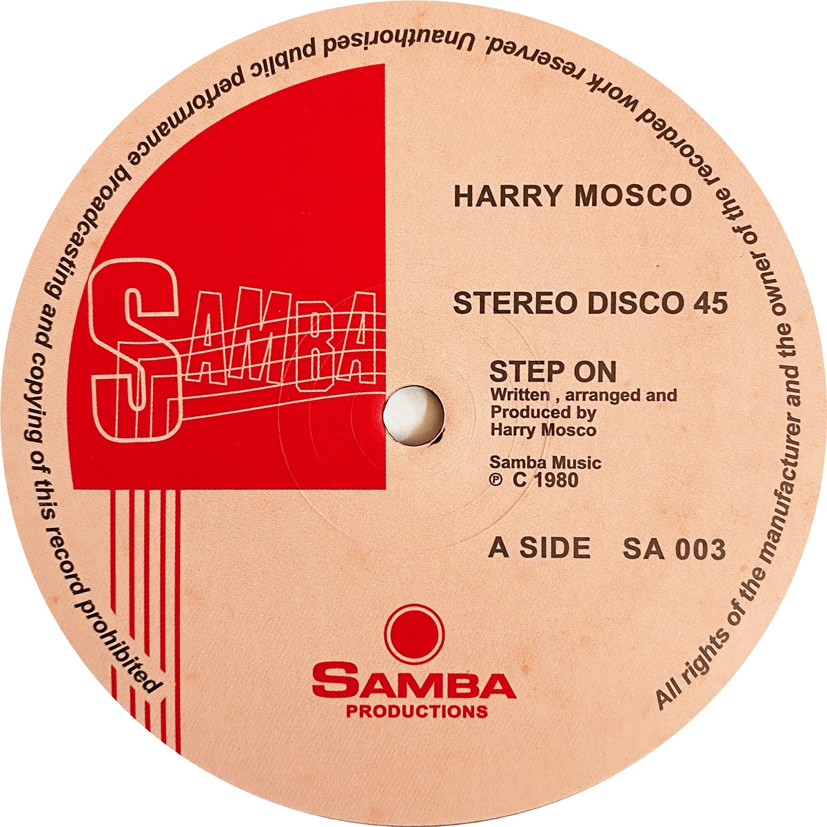 HARRY MOSCO / STEP ON, SEXY DANCER