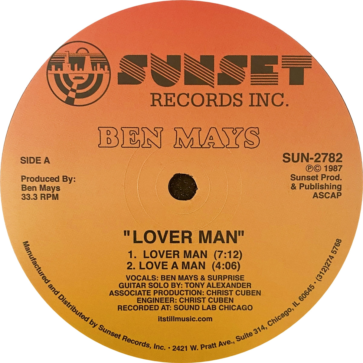 BEN MAYS / LOVER MAN