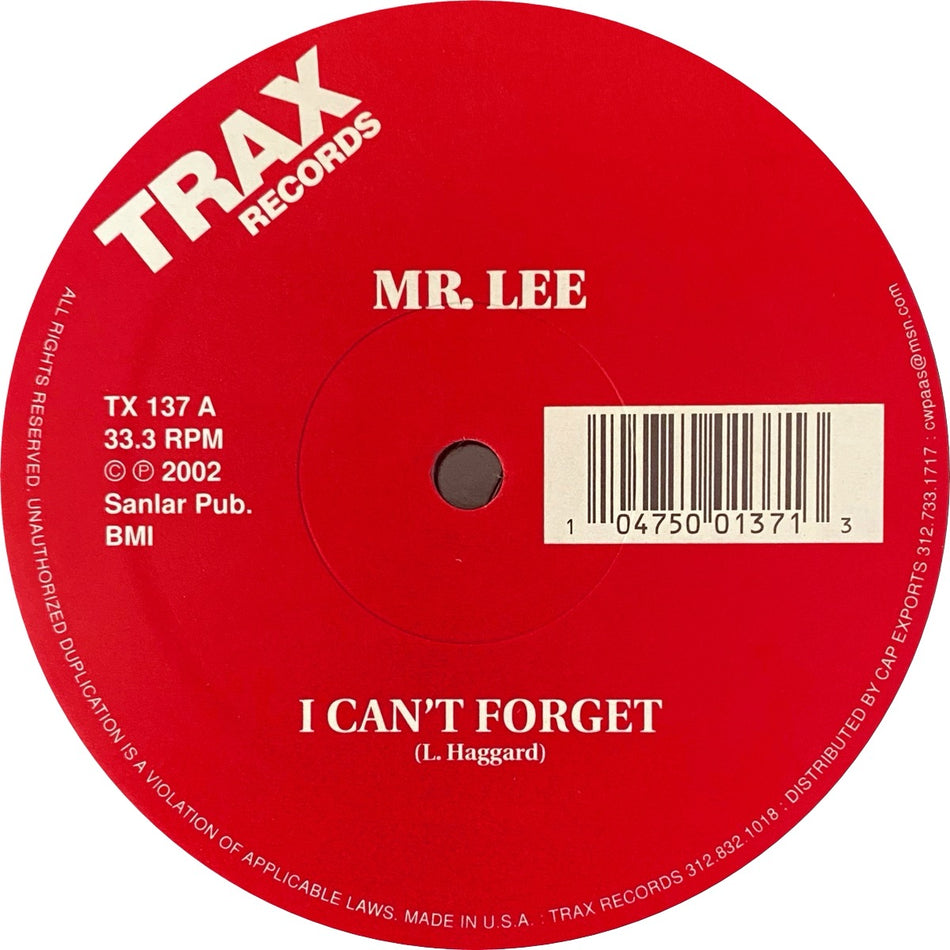 I CAN'T FORGET